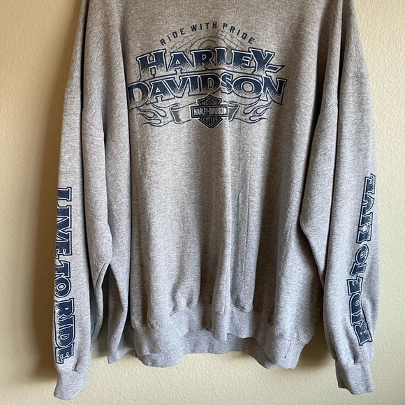 Harley-Davidson Crewneck Pullover Sweatshirt - Picture 6 of 12